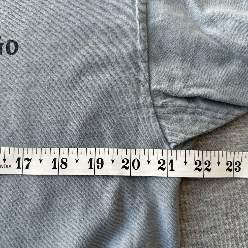 hanes beefy t-shirts Size L Light Blue Color Go Stay Go - Picture 5 of 14